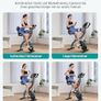 4-in-1 Exercise Bike with Own Training App 16x Magnetic Resistance, LCD Display, Hand Pulse Measurement, Foldable Exercise Bike Image 2