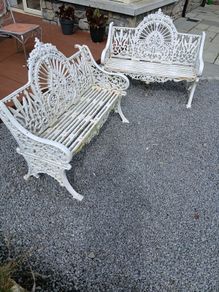 Cast iron garden chairs