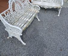Cast iron garden chairs