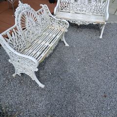Cast iron garden chairs
