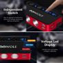 Quick Charge 3.0 Car Adapter, 180W Cigarette Lighter Adapter 12V/24V Cigarette Lighter Splitter 4USB Ports 3-Socket Car Splitter 6.6A LED Voltmeter Car Charger Image 4