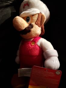 Super Mario Fire Mario 9" Plush Soft Toy Jakks Pacific