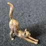 3 brass cats,. Solid brass. Image 7
