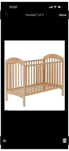 Mamas & Papas Cot With Mattress - Brand New