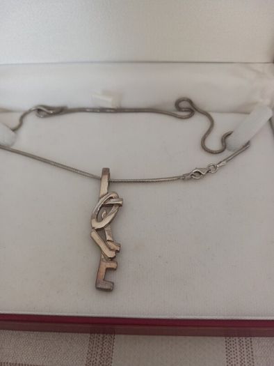 silver chain and pendant