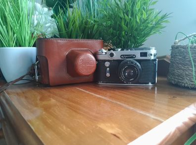 Zorki-6 VIDEO Clad'D USSR Russian 35mm Rangefinder, Serviced Film Camera, New Curtains, 610055478