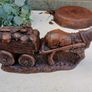 Vintage Horse & Cart Sculpture Image 4