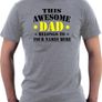 Personalised With Names Dad T-shirt Best Fathers Day Gift Image 2
