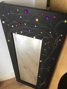 Full length Decorative Mirror and Candle Holder Set