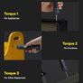 Electric Screwdriver Rechargeable, 3.6V Cordless Screwdriver Set USB-C, 3 Torque Settings, 1500mAh Battery, LED Light & 12 S2 Metal Bits for Furniture/Electrical Repairs Image 4