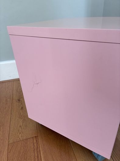 Ikea storage box on wheels.