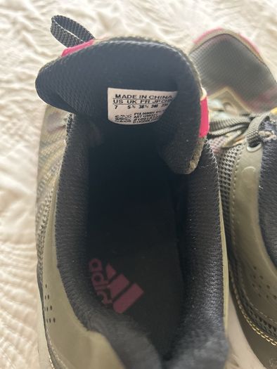 Adidas Trainers UK 5.5 Khaki & Pink
