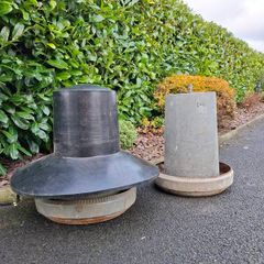 chicken feeders with hats