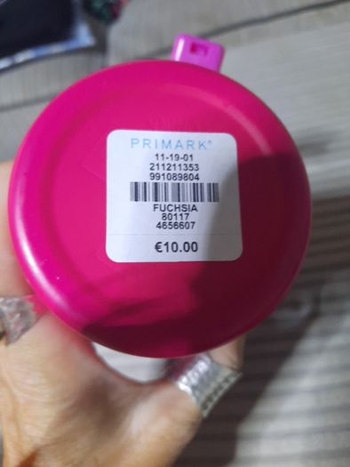 pink thermal mug
