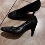 Ecco snake high heels size 4 (37 European size) 6 cm heel REAL LEATHER Image 2
