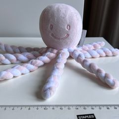 Nattou Light Pink Plush Octopus for Preemies, Newborns & Toddlers