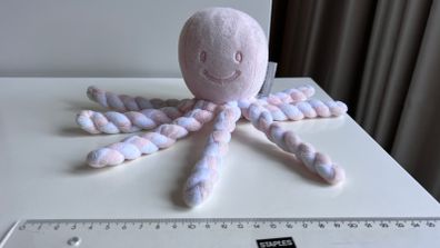 Nattou Light Pink Plush Octopus for Preemies, Newborns & Toddlers