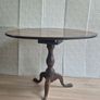 Antique tilt top dining table and 2 chairs Image 6