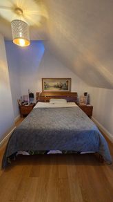 Luxury King Bed with wooden frame - headboard