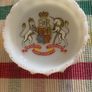 Vintage milk glass ashtray Queen Elizabeth 1953 Image 2