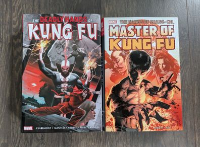 Shang Chi Iron Fist Master of Kung Fu  Deadly Hands Marvel Omnibus Comic Hardcover Lot