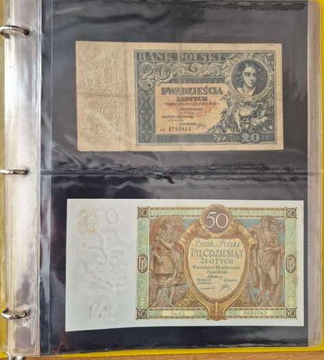 Old Polish banknotes from 1919 to 1994