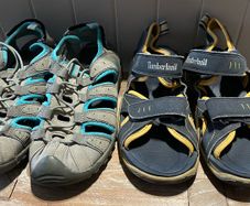 kids nius sandals Timberland and Hi tec