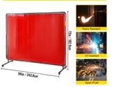 BRAND NEW Welding Curtain Screen 1 or 3 Panel Flame Retardant Fire Proof Blanket Mobile Anti UV Vinyl Translucent Shield 6x6FT 6x8FT