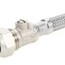 Flexible Tap Connector with Isolating Valve 15mm x 1/2" x 30cm Image 3