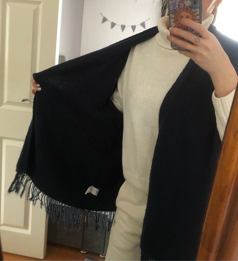 Navy shawl