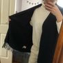 Navy shawl Image 2