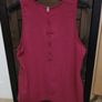 Red rose sleeveless top Image 3