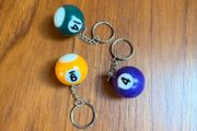 Vintage Snooker Ball Keychain