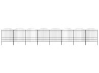 main image for ad Garden Fence with Spear Top Steel (1.75-2)x13.6 m Black