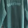Walker and hunt green sweatshirt size m Image 2