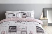 Lansfield Sleep Dreams Easy Care Double Duvet Set Blush Multiple Sizes Available (free Postage)