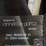Annette Gortz Wool/ Leather Dress Size Large Image 5
