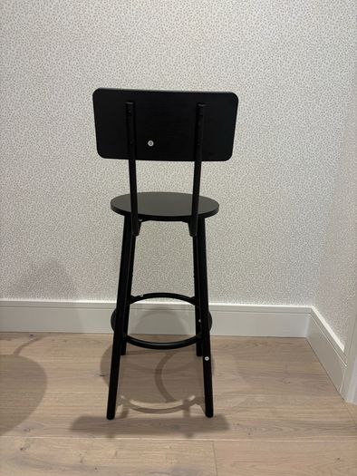 2 Black Bar Stools