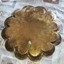 A Decorative Antique Large Hand-Engraved Indian Brass Tray of Scalloped Form, Richly Decorated Image 3