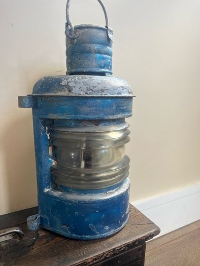 Antique Ouvard & Villars Ships Lamp