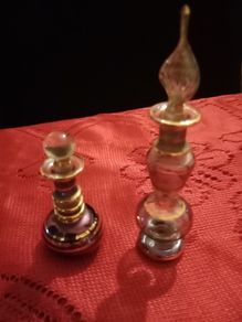 old. vintage. perfume. bottles