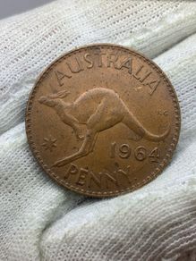 Australia 1964 penny au+ very nice