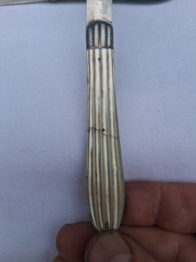 2 X John Yeomans Cowlishaw Sterling Silver Fruit Knives