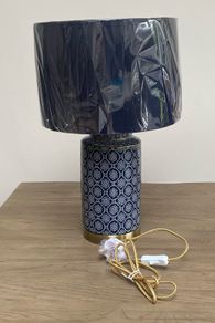 Laura Ashley Kimpton Navy Table Lamp