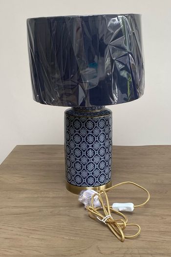 Laura Ashley Kimpton Navy Table Lamp