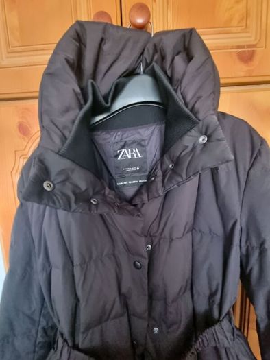 NEW Zara long down/feather coat size S