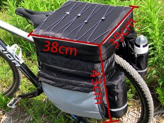 Bicycle bag Bike paninier bag 43L