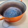 Le Creuset Cast Round Iron Casserole Dutch Pot & Lid 22cm Size D Volcanic Orange Image 9