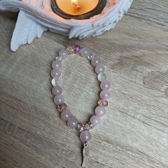 Handmade Rose Quartz Crystal Bracelet For Love