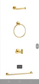 Aqua brushed brass accessories range (can be sold separate see below for prices)
